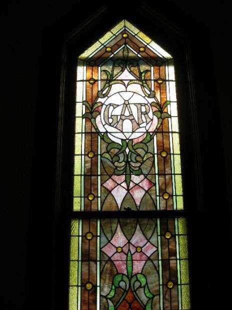 METHODIST CHURCH G.A.R. MEMORIAL STAINED GLASS WINDOW
