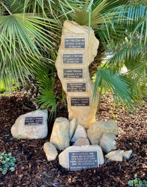 SAMTA MARIA VALLEY WAR ON TERRORISM MEMORIAL PLAQUES