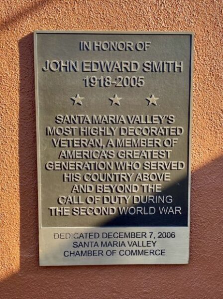 JOHN EDWARD SMITH WAR MEMORIAL PLAQUE