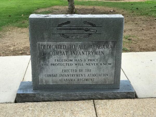 ALABAMA COMBAT INFANTRYMEN MEMORIAL FRONT