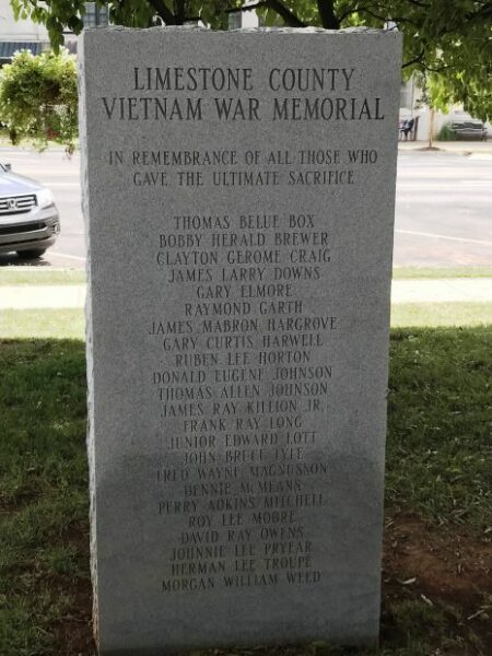 LIMESTONE COUNTY VIETNAM WAR MEMORIAL