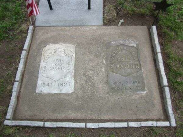 GEORGIA WADE MCCLELLAN CIVIL WAR NURSE MEMORIAL PLAQUE