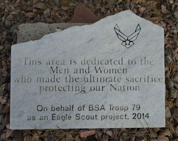 USAF ACADEMY ULTIMATE SACRIFICE WAR MEMORIAL TABLET