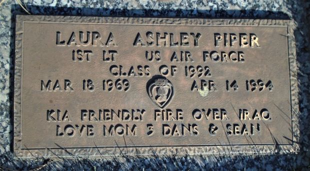 LAURA ASHLEY PIPER WAR MEMORIAL CEMETERY STONE