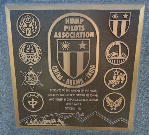 HUMP PILOTS ASSOCIATION WAR MEMORIAL PLAQUE