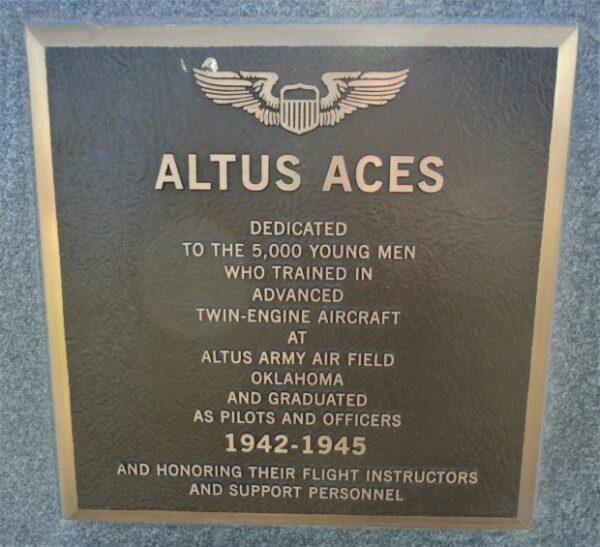 USAF ACADEMY ALTUS ACES WAR MEMORIAL