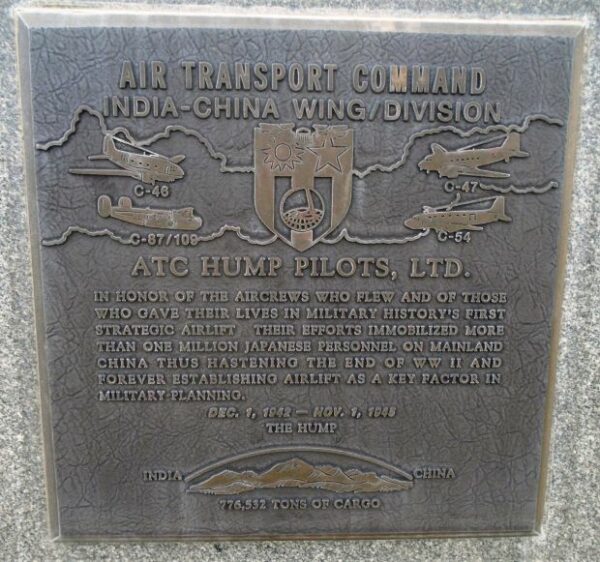 AIR TRANSPORT COMMAND WAR MEMORIAL PLAQUE