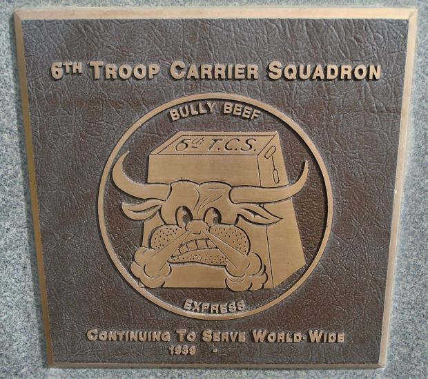 USAF ACADEMY 6TH TROOP CARRIER SQUADRON WAR MEMORIAL PLAQUE