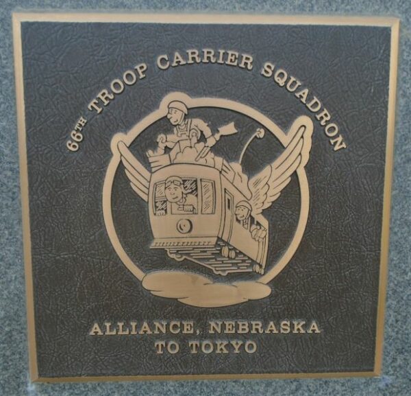 USAF ACADEMY 66TH TROOP CARRIER SQUADRON WAR MEMORIAL PLAQUE