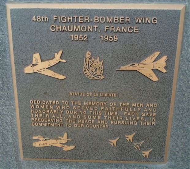 48TH FIGHTER-BOMBER WING WAR MEMORIAL PLAQUE