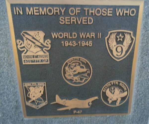 405TH FTR GP WAR MEMORIAL PLAQUE