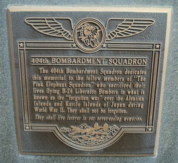 USAF ACADEMY 40TH BOMBARDMENT SQUADRON WAR MEMORIAL PLAQUE
