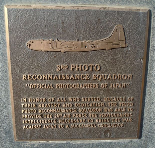 3RD PHOTO RECONNAISSANCE SQUADRON WAR MEMORIAL PLAQUE