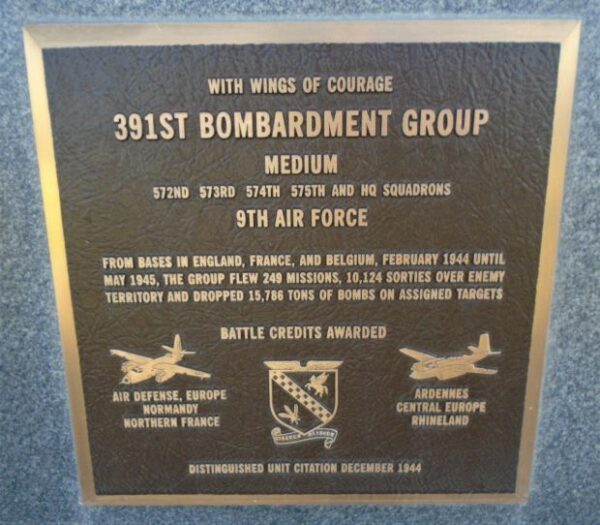 USAF ACADEMY 391ST BOMBARDMENT GROUP MEDIUM