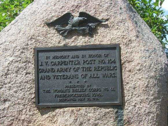 J.V. CARPENTER POST NO. 104 VETERANS MEMORIAL