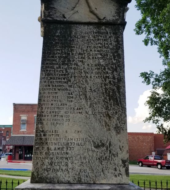 BARRY CIVIL WAR MEMORIAL  SIDE B