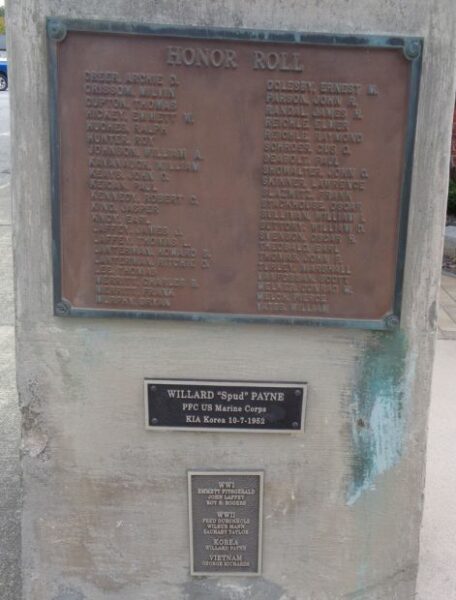 ELKHART WAR VETERANS MEMORIAL SIDE D