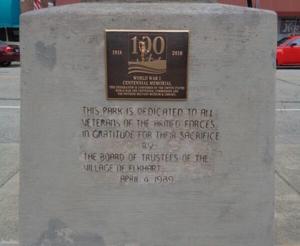 ELKHART WAR VETERANS MEMORIAL SIDE C