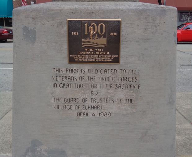 ELKHART WAR VETERANS MEMORIAL SIDE C