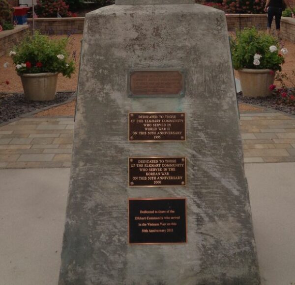 ELKHART WAR VETERANS MEMORIAL SIDE A