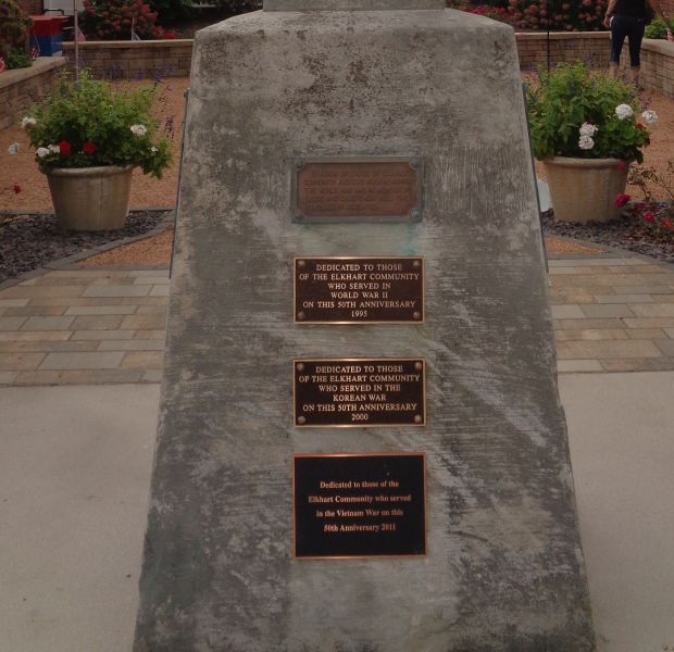 ELKHART WAR VETERANS MEMORIAL SIDE A