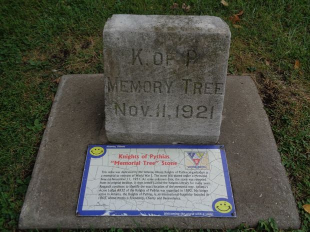 KNIGHTS OF PYTHIAS “MEMORIAL TREE” STONE