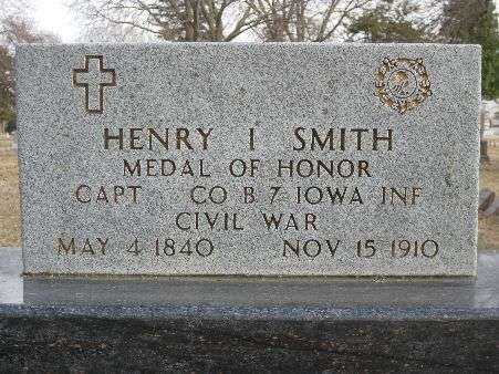 CAPT HENRY I. SMITH MEDAL OF HONOR GRAVESTONE