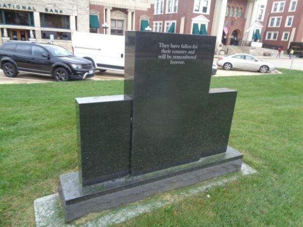 DWIGHT AREA ULTIMATE SACRIFICE WAR MEMORIAL BACK