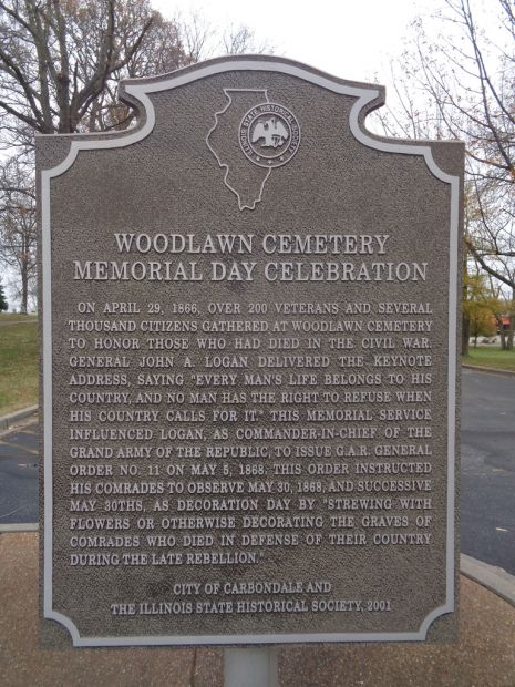 WOODLAWN CEMETERY MEMORIAL DAY CELEBRATION MARKER