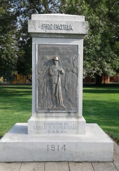 GENESEO, IL SPANISH-AMERICAN WAR MEMORIAL FRONT