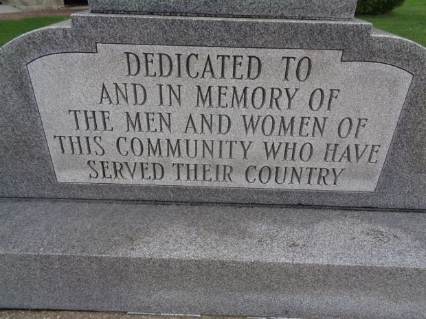 GARDNER VETERANS MEMORIAL DEDICATION STONE