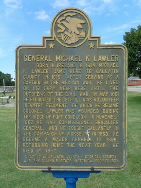 GENERAL MICHAEL K. LAWLER WAR MEMORIAL MARKER