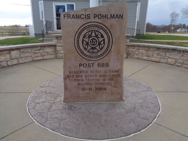 FRANCIS POHLMAN POST 685 VETERANS MEMORIAL