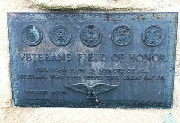 VETERANS FIELD OF HONOR MEMORIAL PLAQUE