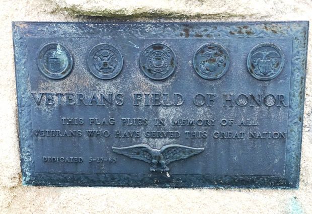 VETERANS FIELD OF HONOR MEMORIAL PLAQUE