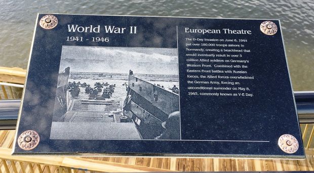 TOM STAED VETERANS MEMORIAL BRIDGE PLAQUE X