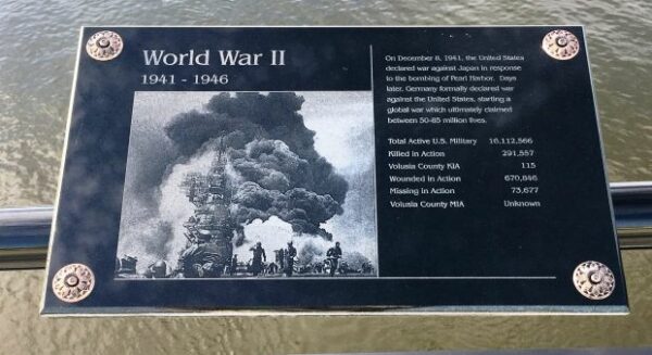 TOM STAED VETERANS MEMORIAL BRIDGE PLAQUE V