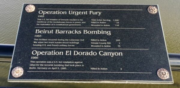 TOM STAED VETERANS MEMORIAL BRIDGE PLAQUE L