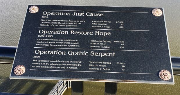 TOM STAED VETERANS MEMORIAL BRIDGE PLAQUE K