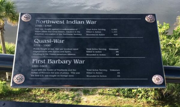 TOM STAED VETERANS MEMORIAL BRIDGE PLAQUE H