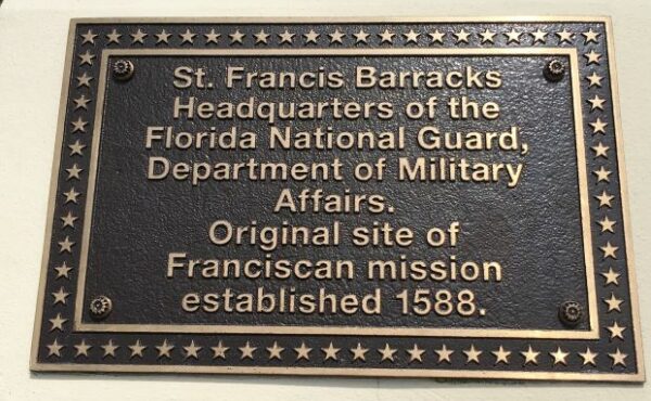 ST. FRANCIS BARRACKS MEMORIAL PLAQUE