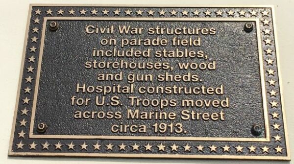 CIVIL WAR STRUCTURES MEMORIAL PLAQUE