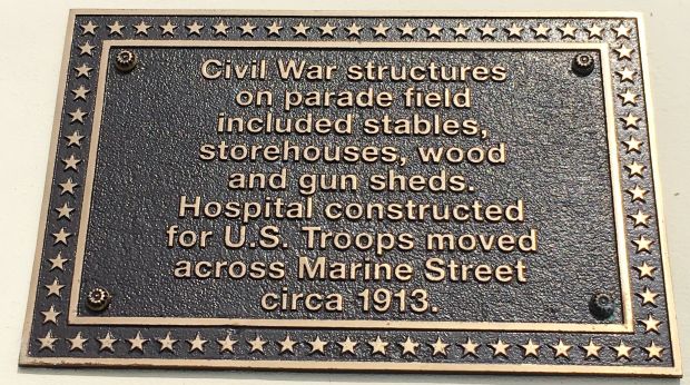 CIVIL WAR STRUCTURES MEMORIAL PLAQUE