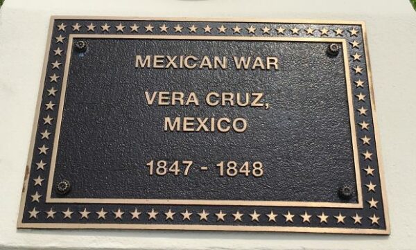 MEXICAN WAR VERA CRUZ, MEXICO MEMORIAL PLAQUE
