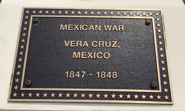MEXICAN WAR VERA CRUZ, MEXICO MEMORIAL PLAQUE