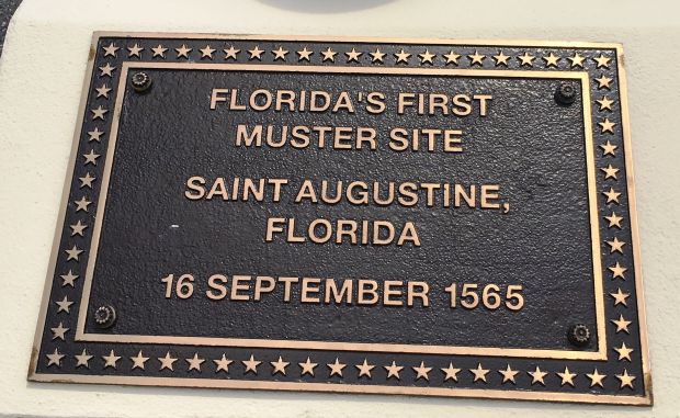 FLORIDA’S FIRST MUSTER SITE MEMORIAL PLAQUE