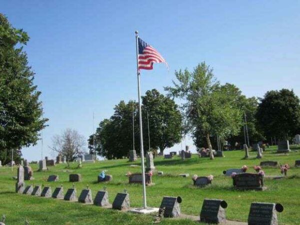 ATLANTIC CEMETERY G.A.R. MEMORIAL FLAGPOLE