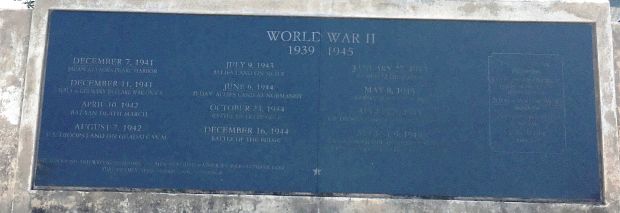 SANTA ROSA COUNTY VETERANS MEMORIAL PLAZA PLAQUE N