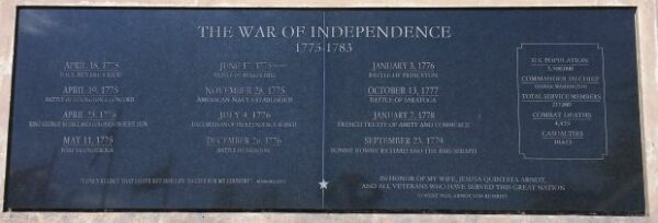 SANTA ROSA COUNTY VETERANS MEMORIAL PLAZA PLAQUE L