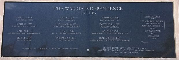SANTA ROSA COUNTY VETERANS MEMORIAL PLAZA PLAQUE L